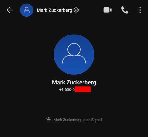 مالك فيسبوك وواتساب، مارك زكربيرج، يستخدم تطبيق Signal للدردشة!