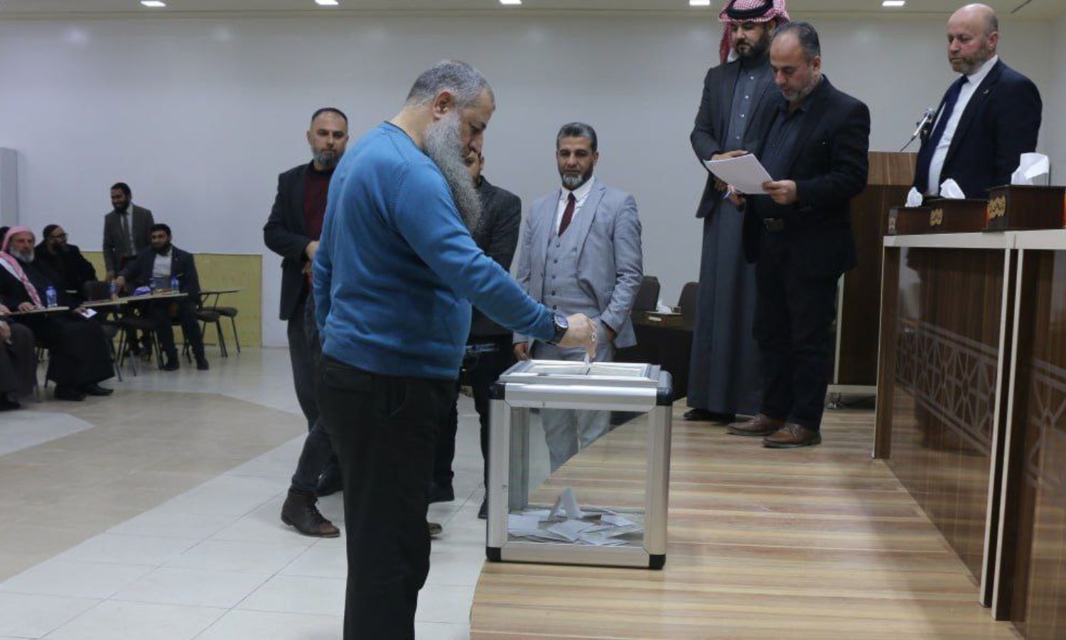 التصويت لمنح الثقة لوزراء حكومة "الإنقاذ" العاملة في إدلب - 28 من شباط 2024 (مجلس الشورى العام)