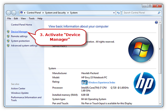 Activate Device Manager