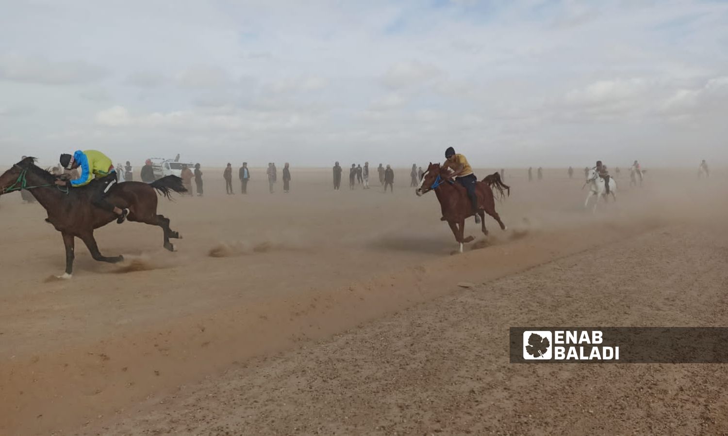 من سباق الخيول العربية الأصيلة في بلدة الشعفة بريف دير الزور - 20 من تشرين الثاني 2023 (/ عبادة الشيخ)