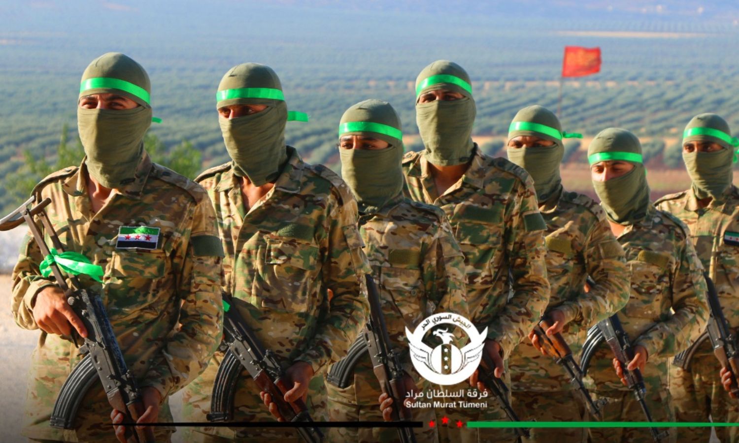 مقاتلون في فرقة "السلطان مراد" التابعة لـ"الجيش الوطني السوري" في ريف حلب - آب 2020 (فرقة السلطان مراد)